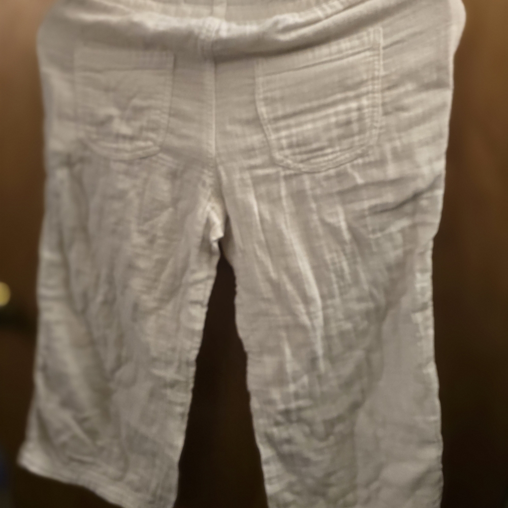 Delia's White Drawstring Crop Lounge Pants - Picture 6 of 6